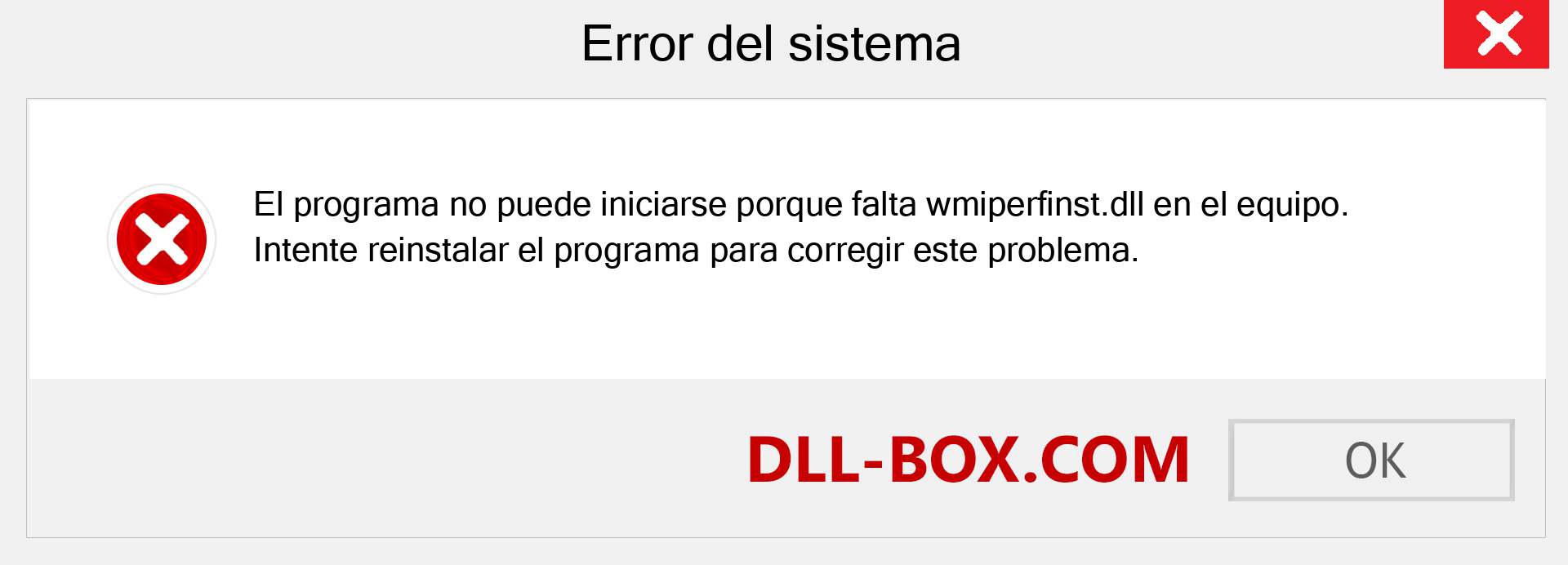 ¿Falta el archivo wmiperfinst.dll ?. Descargar para Windows 7, 8, 10 - Corregir wmiperfinst dll Missing Error en Windows, fotos, imágenes