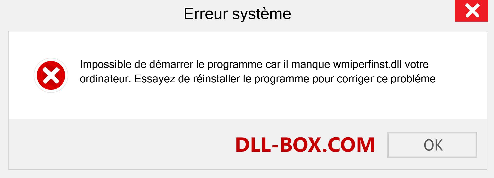 Le fichier wmiperfinst.dll est manquant ?. Télécharger pour Windows 7, 8, 10 - Correction de l'erreur manquante wmiperfinst dll sur Windows, photos, images